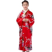 Traditional Robe Girls Kids Clothes Outfits Toddler Kimono Baby Girls Dresses